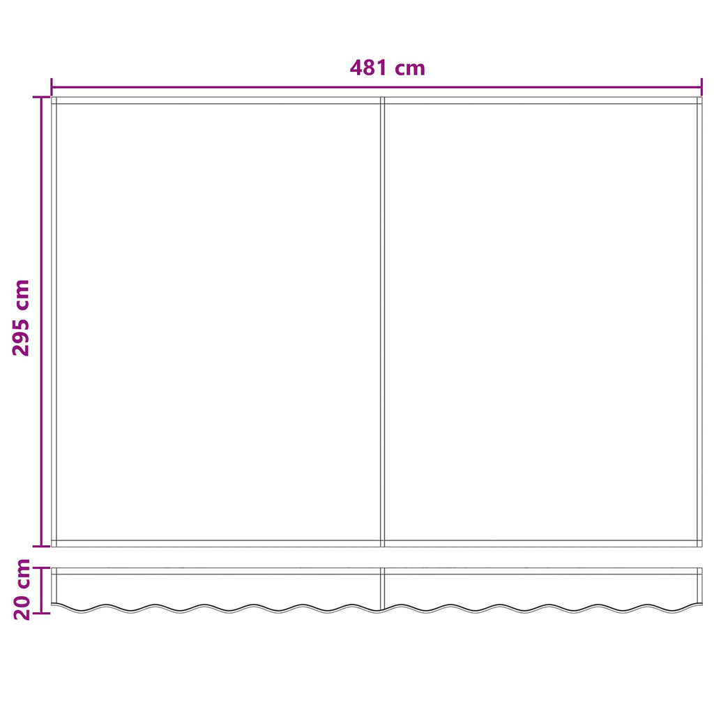 vidaXL Elektryczna Rozkładana Markiza Jasnoszary i biały. 5 x 3 m