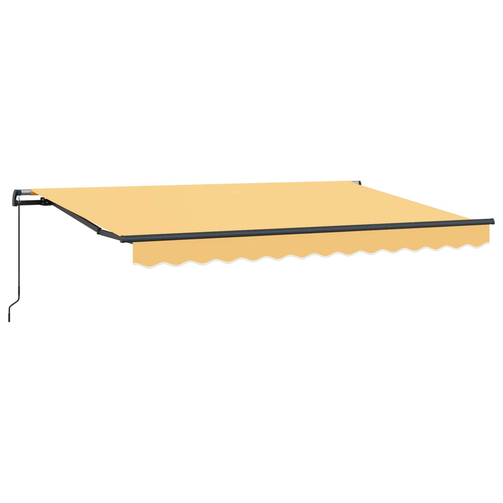 vidaXL Markiza wysuwana piaskowy 500 × 350 cm Poliester i aluminium