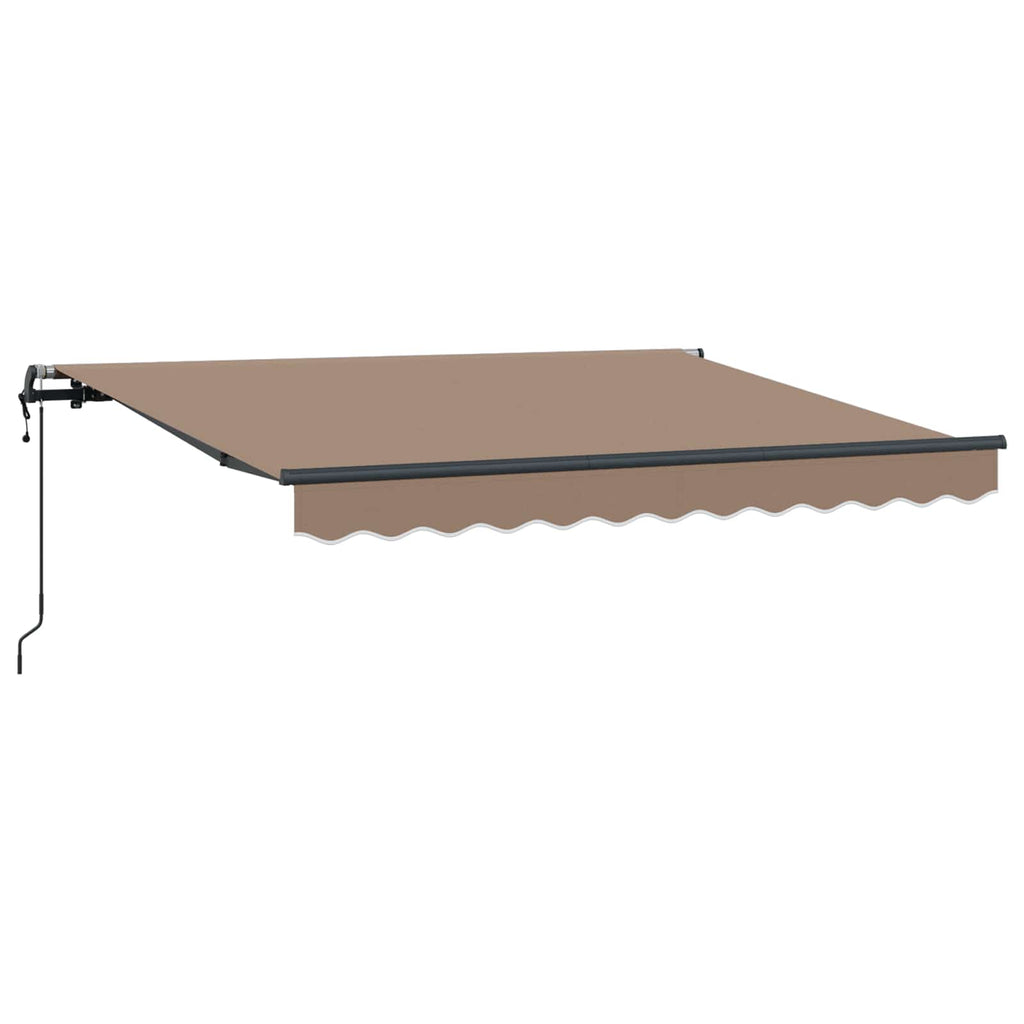 vidaXL Markiza wysuwana Szarobeżowy 600 × 350 cm Tkanina i aluminium