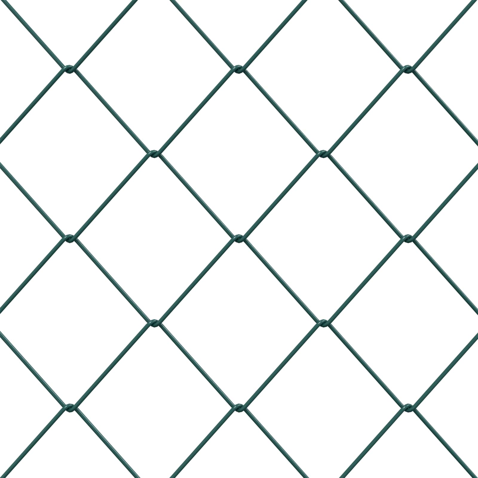 vidaXL Ogrodzenie łańcuchowe Zielony 2 x 10 m Stal