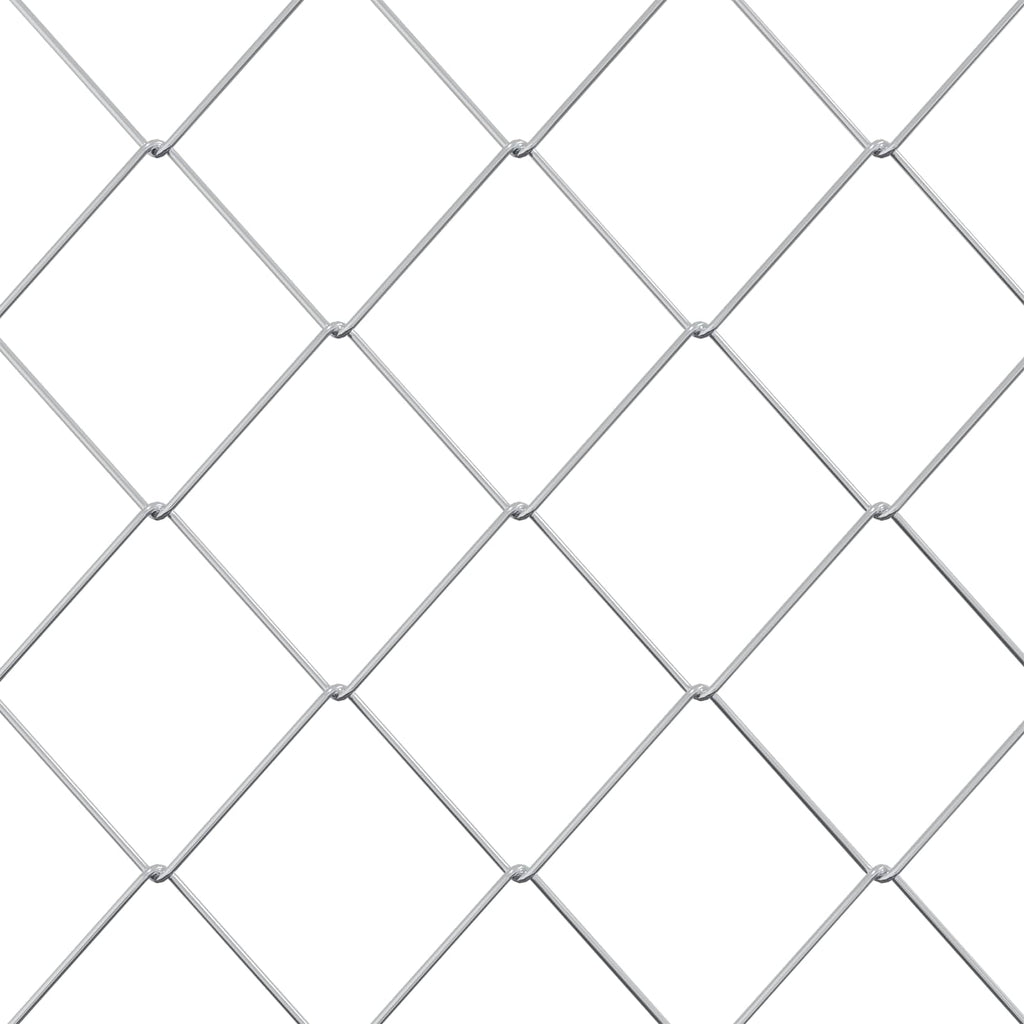vidaXL Ogrodzenie łańcuchowe Ocynkowany 2 x 20 m Szkło