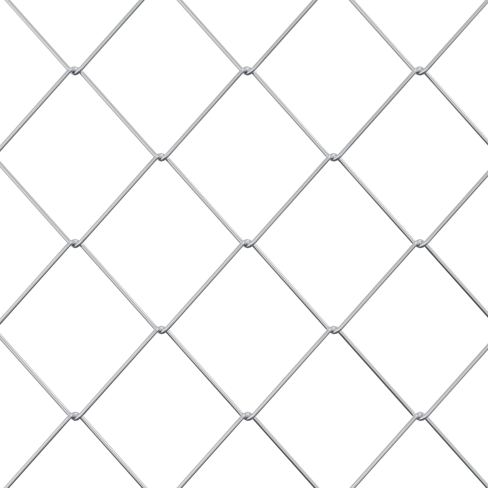 vidaXL Ogrodzenie łańcuchowe Ocynkowany 2 x 20 m Szkło