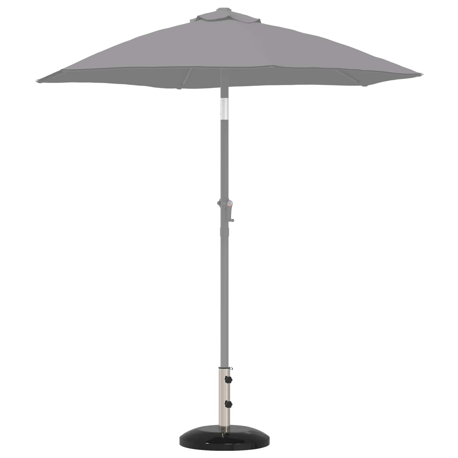 vidaXL Podstawa parasola na słup 40-50 mm 26.75 kg Czarny