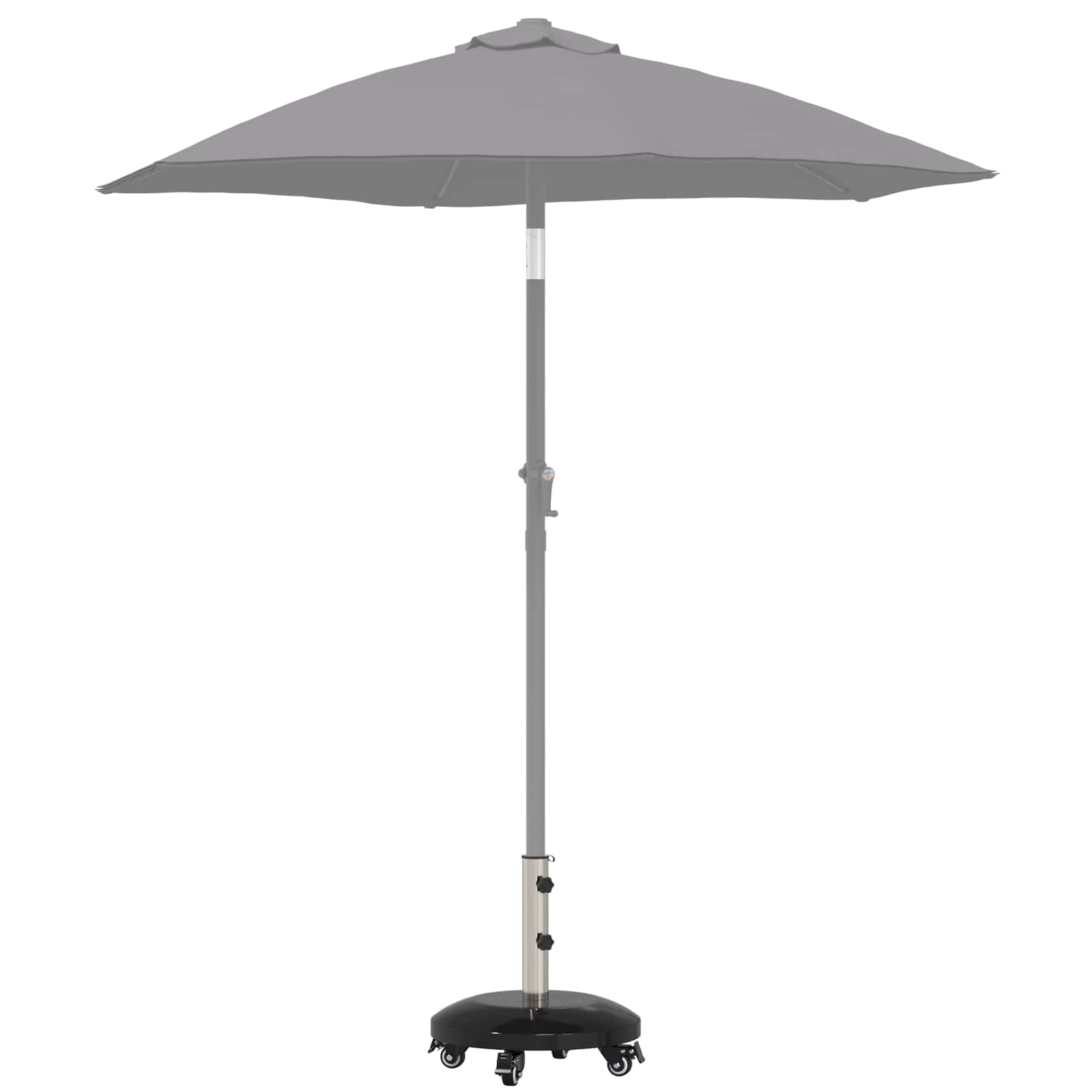 vidaXL Podstawa do parasola z granitu na kółkach do słupków 40-50 mm