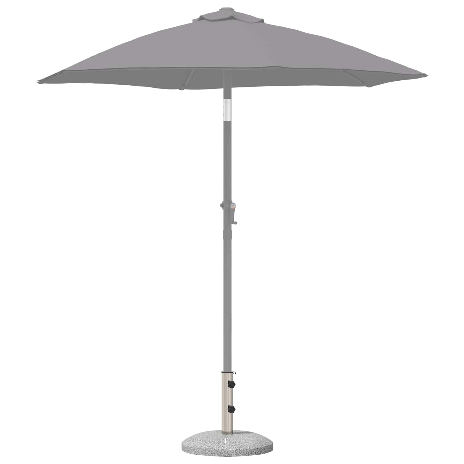 vidaXL Podstawa parasola na słup 40-50 mm 26.45 kg Szary