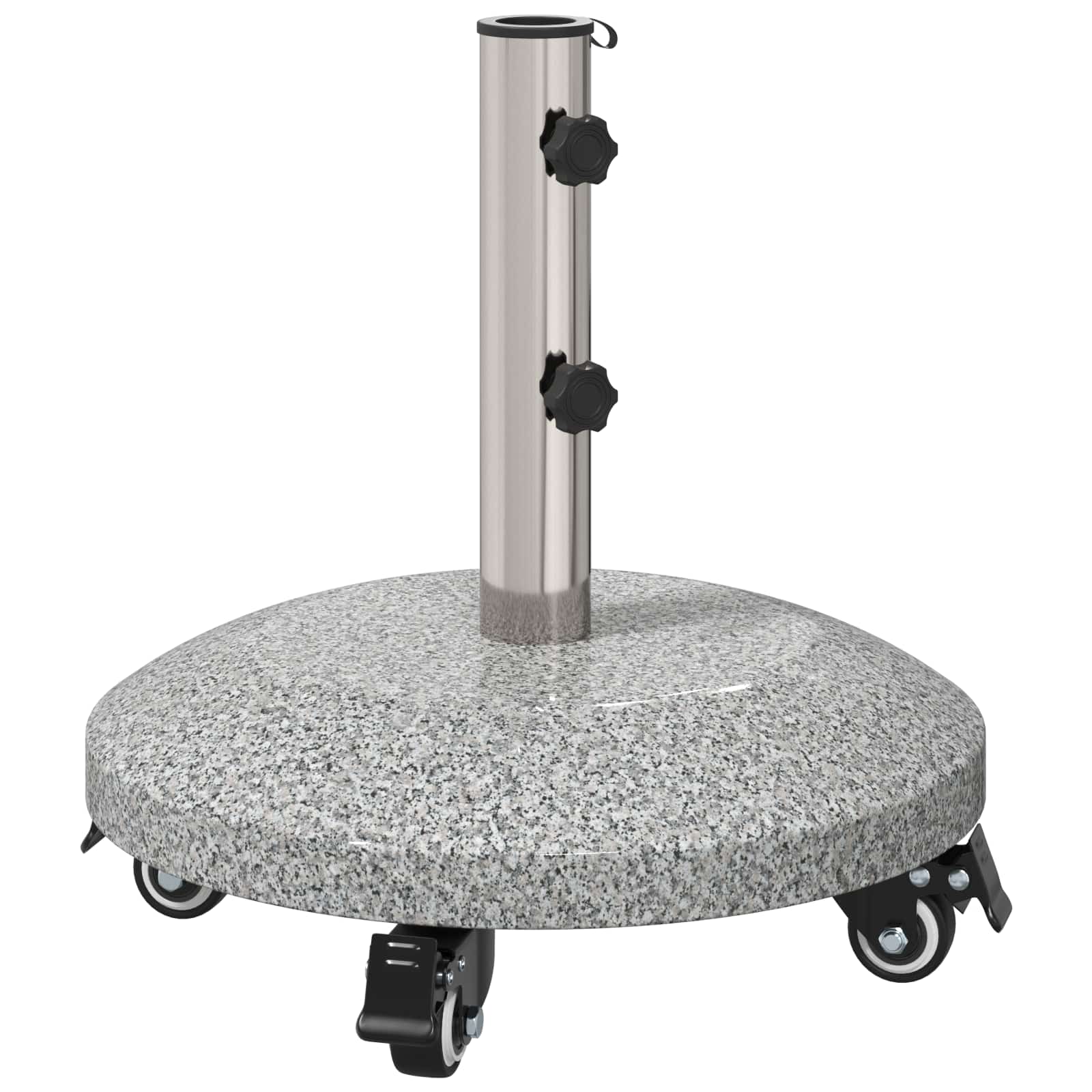 vidaXL Podstawa parasola Granite z kółkami do słupka 4-5 cm 27.2 kg