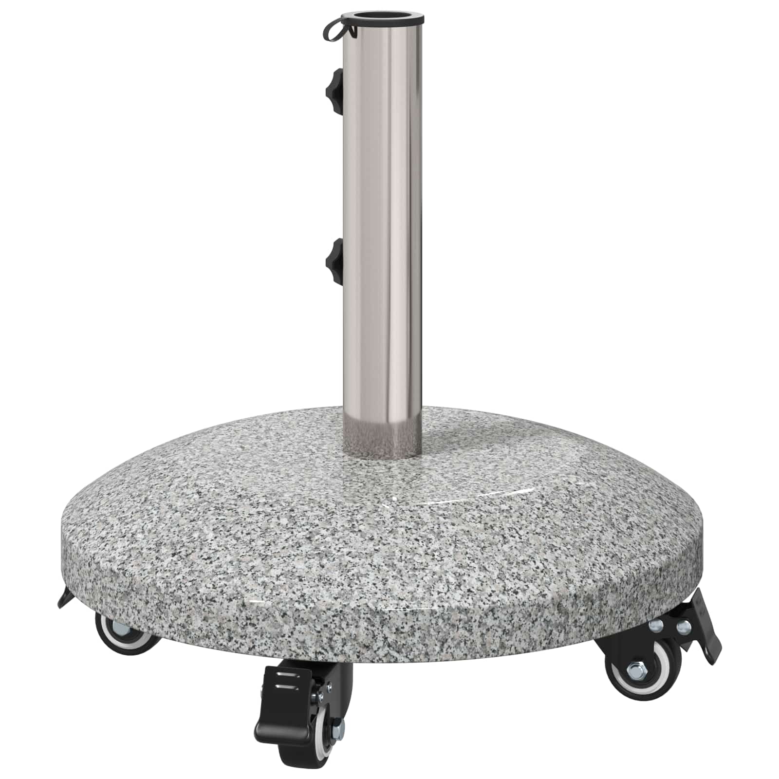 vidaXL Podstawa parasola Granite z kółkami do słupka 4-5 cm 27.2 kg