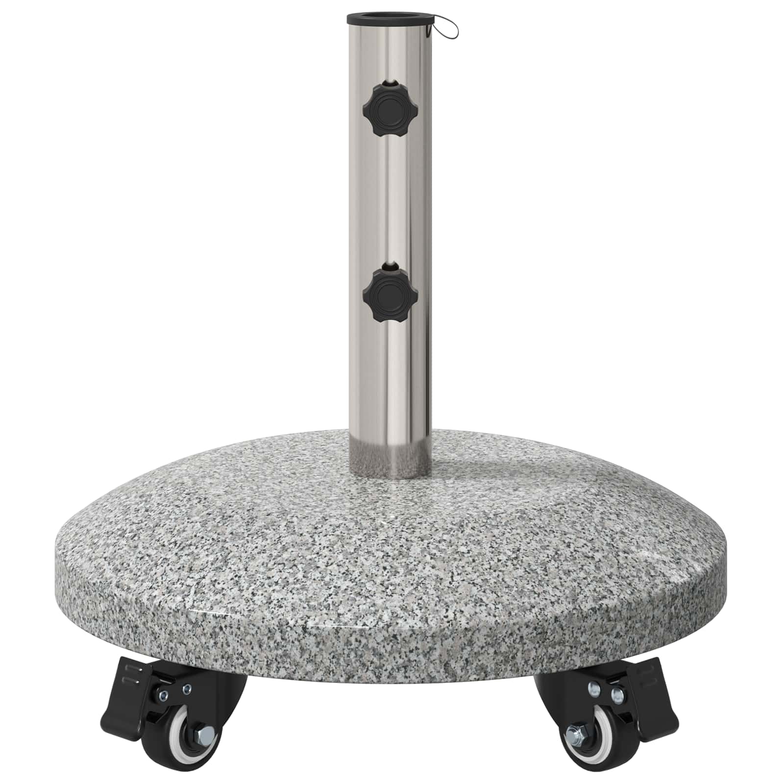 vidaXL Podstawa parasola Granite z kółkami do słupka 4-5 cm 27.2 kg