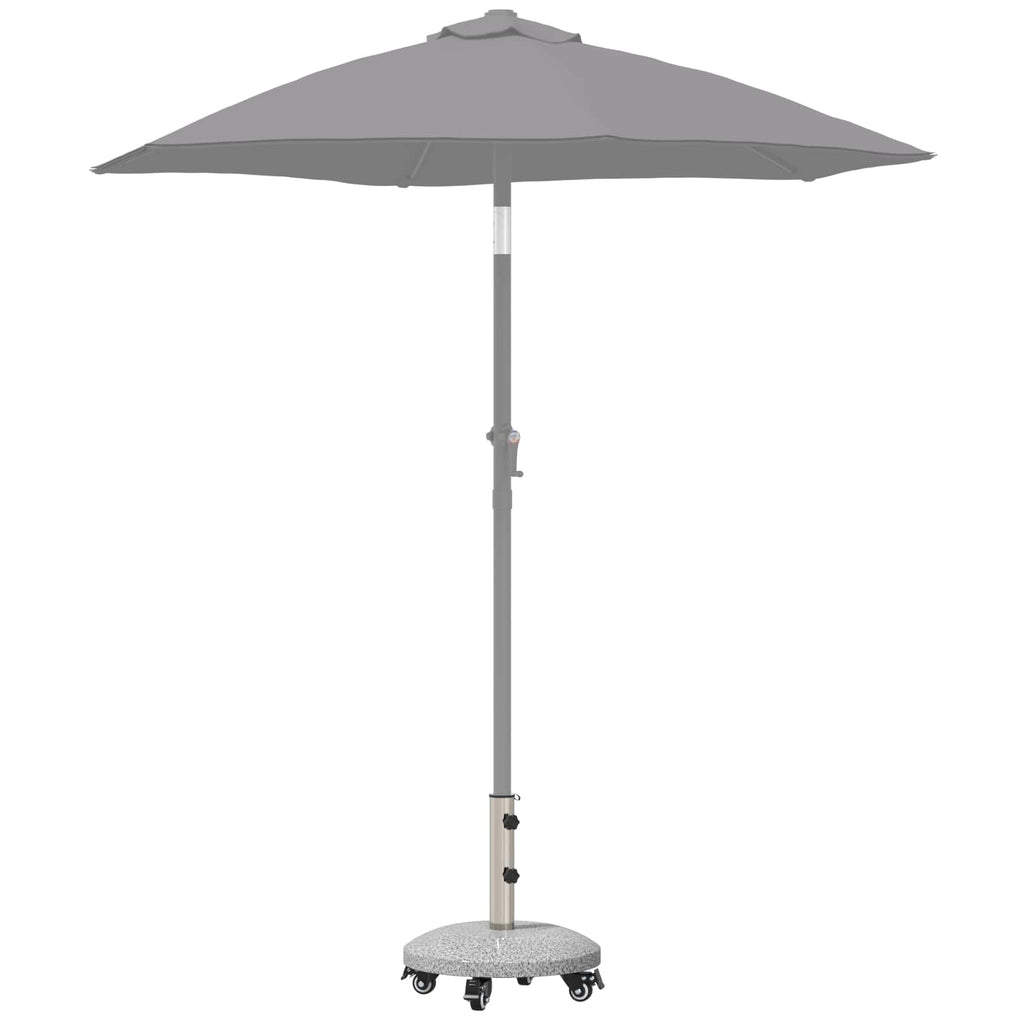 vidaXL Podstawa parasola Granite z kółkami do słupka 4-5 cm 27.2 kg