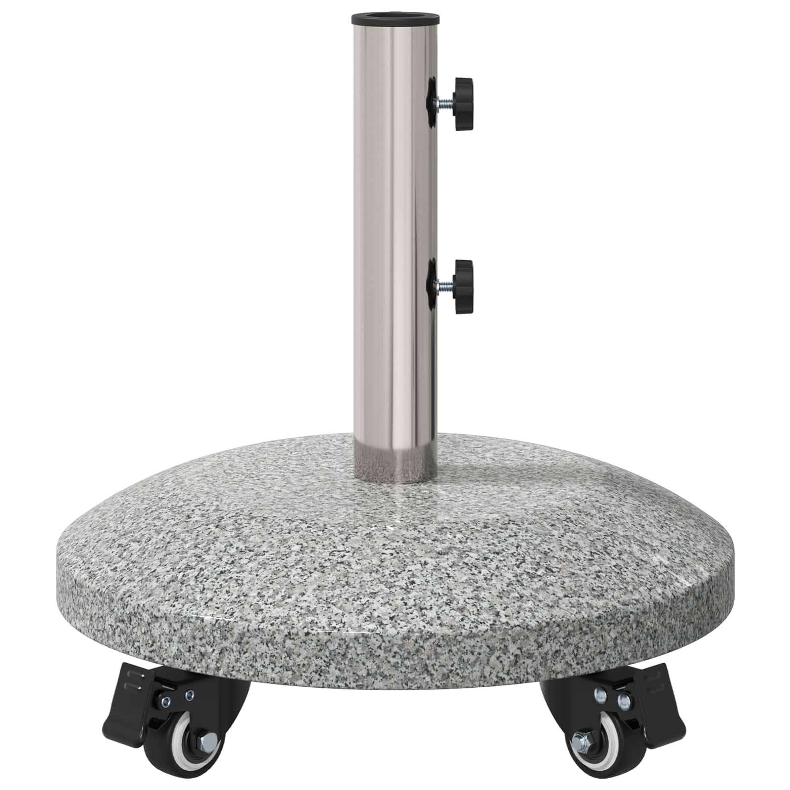 vidaXL Podstawa parasola Granite z kółkami do słupka 4-5 cm 27.2 kg