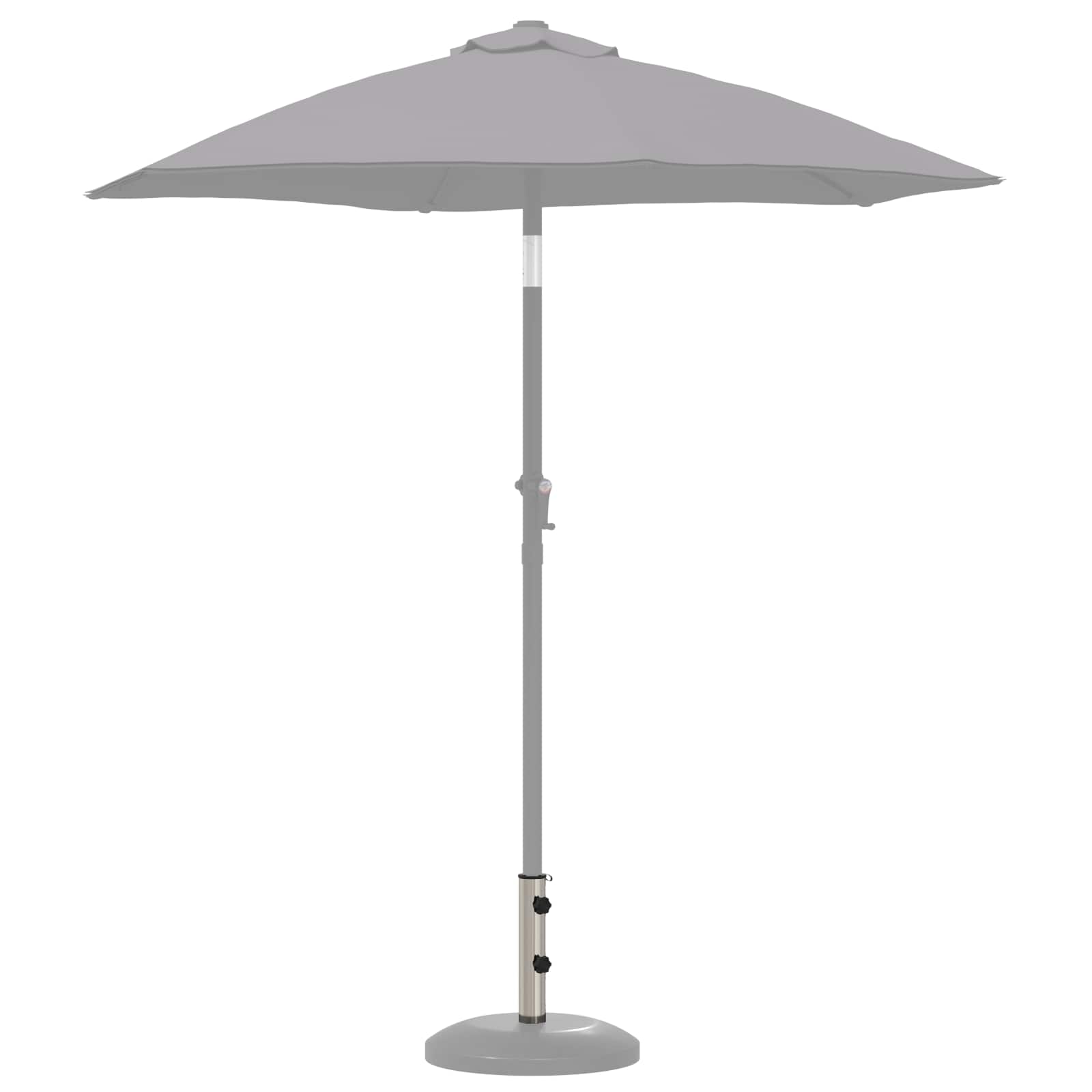 vidaXL Rura Podstawy Parasolowej 0.63 kg Naturalna Stal Nierdzewna