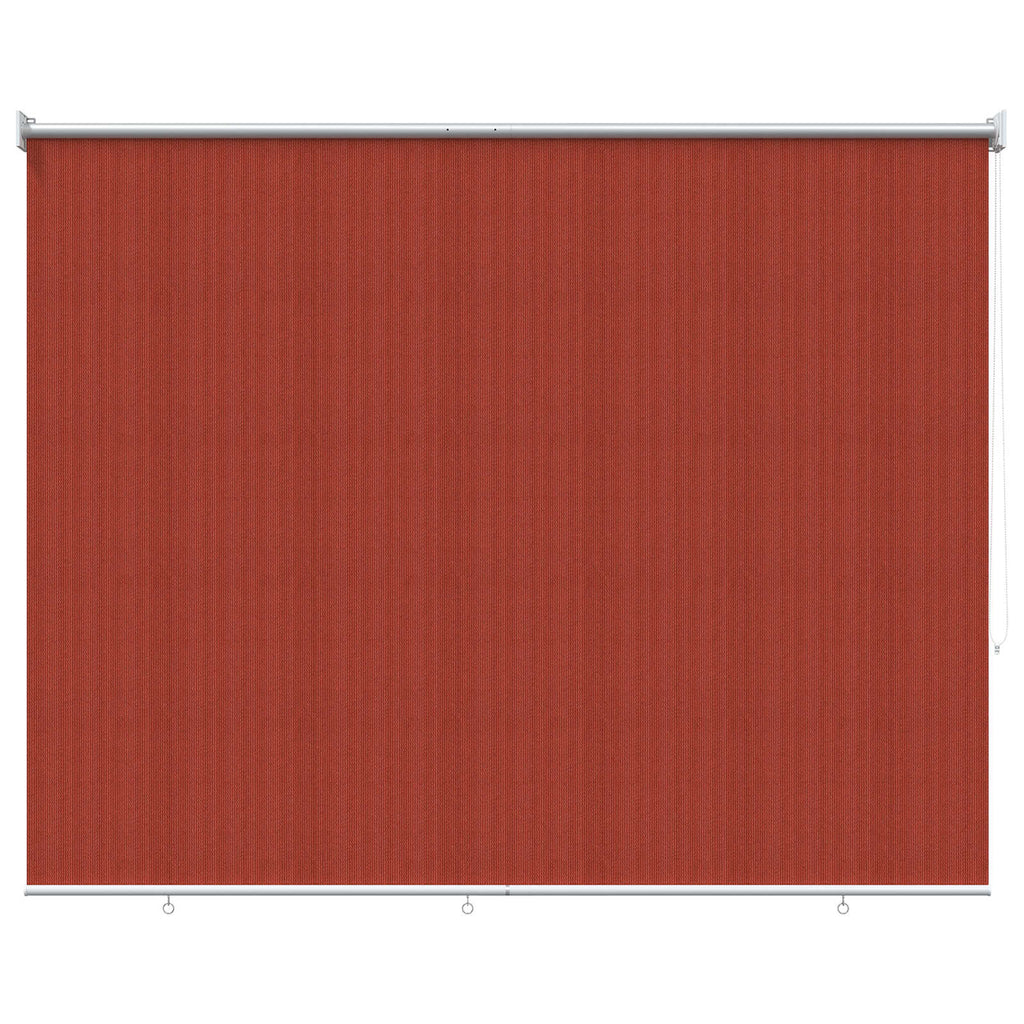 vidaXL Roleta zewnętrzna 90% blokada UV Terakota 140 x 140 cm HDPE