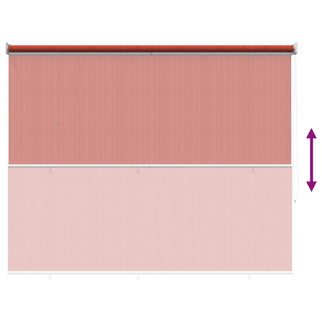 vidaXL Roleta zewnętrzna 90% blokada UV Terakota 160 x 140 cm HDPE