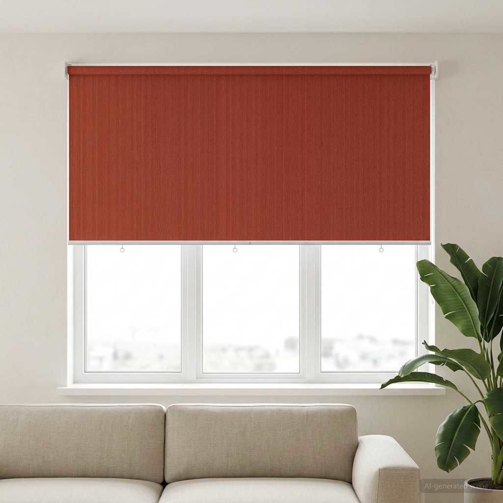vidaXL Roleta zewnętrzna 90% blokada UV Terakota 180 x 140 cm HDPE