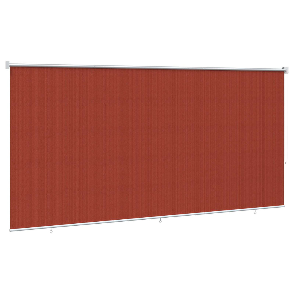 vidaXL Roleta zewnętrzna 90% blokada UV Terakota 300 x 140 cm HDPE