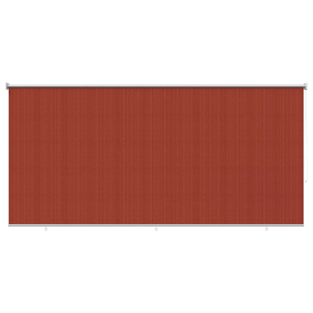 vidaXL Roleta zewnętrzna 90% blokada UV Terakota 300 x 140 cm HDPE