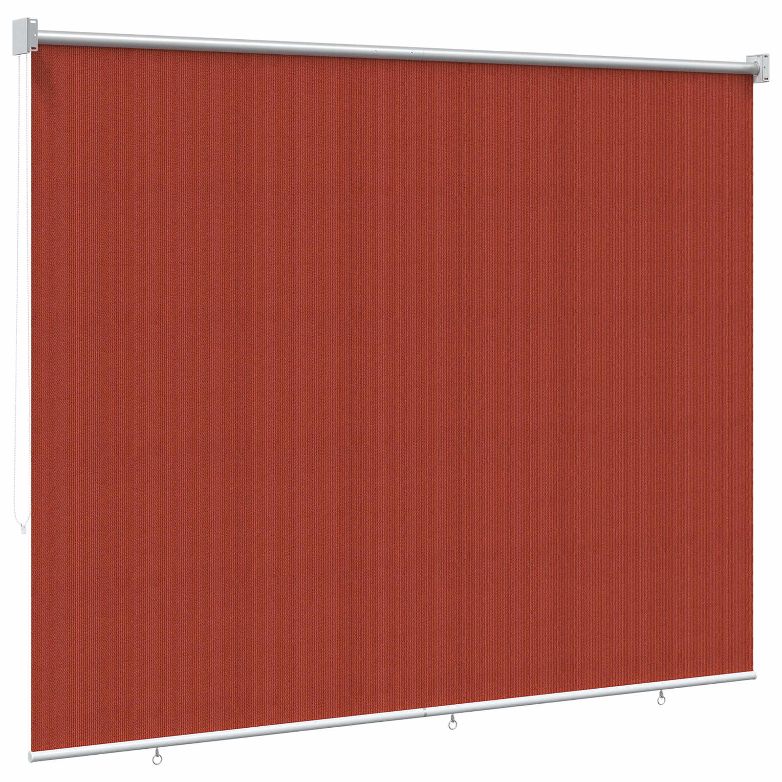 vidaXL Roleta zewnętrzna 90% blokada UV Terakota 160 x 230 cm HDPE