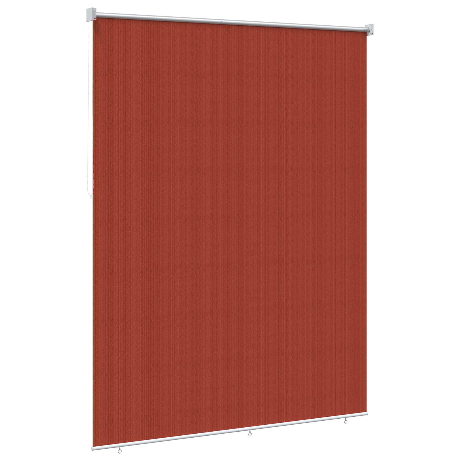 vidaXL Roleta zewnętrzna 90% blokada UV Terakota 180 x 230 cm HDPE