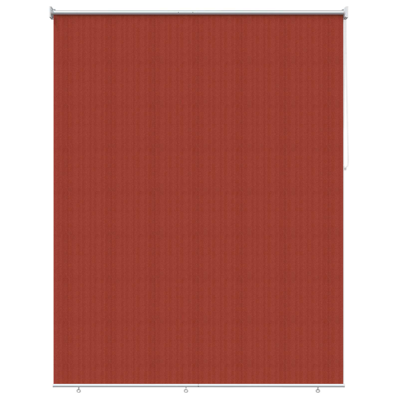 vidaXL Roleta zewnętrzna 90% blokada UV Terakota 180 x 230 cm HDPE