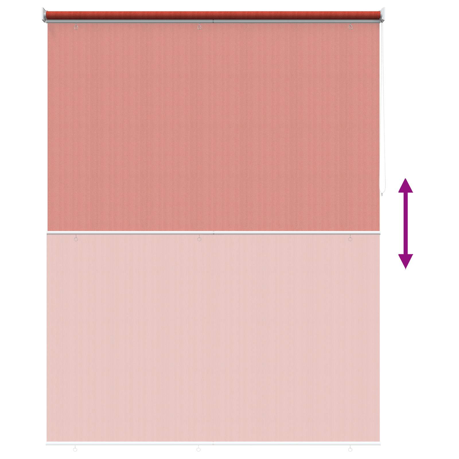 vidaXL Roleta zewnętrzna 90% blokada UV Terakota 180 x 230 cm HDPE