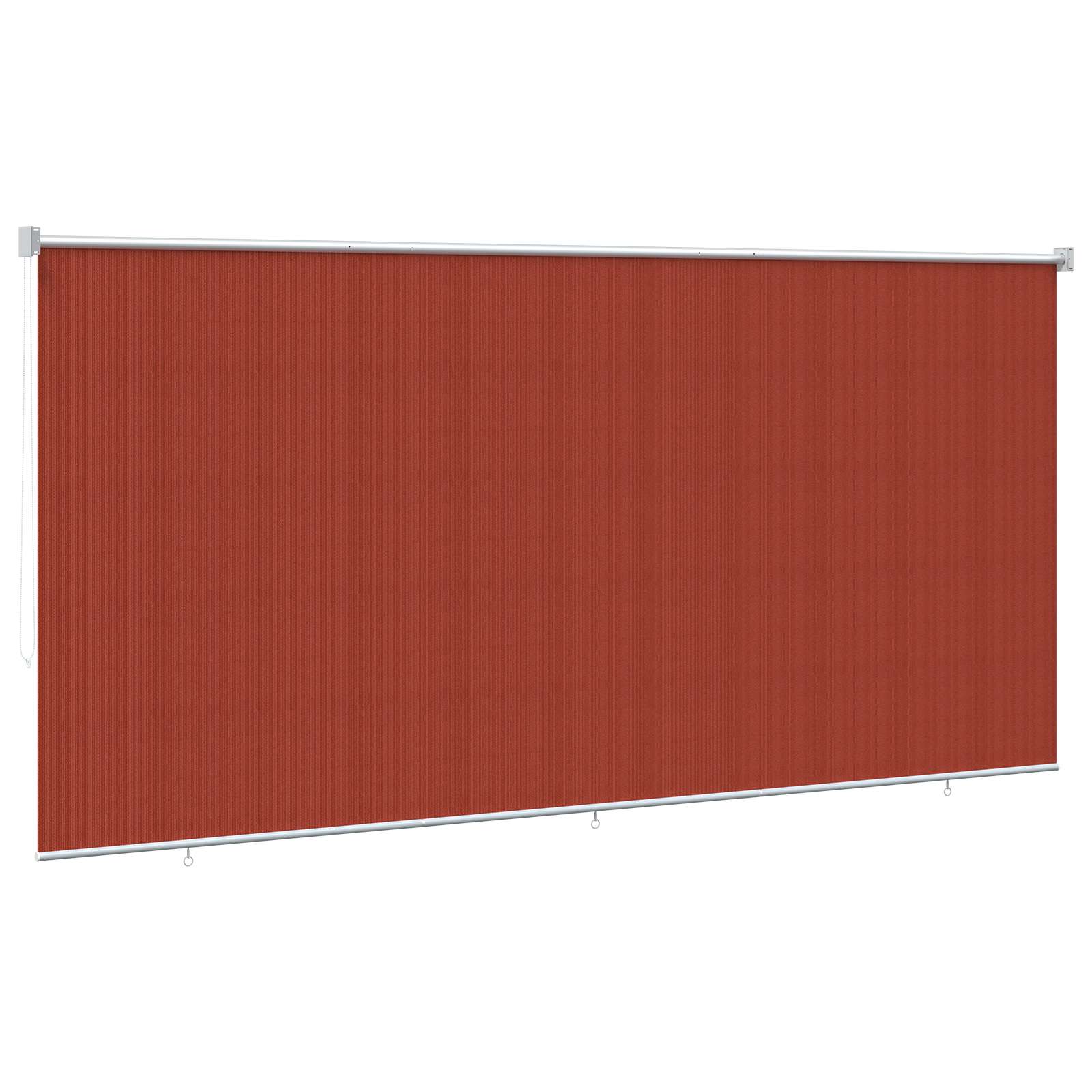 vidaXL Roleta zewnętrzna 90% blokada UV Terakota 400 x 230 cm HDPE