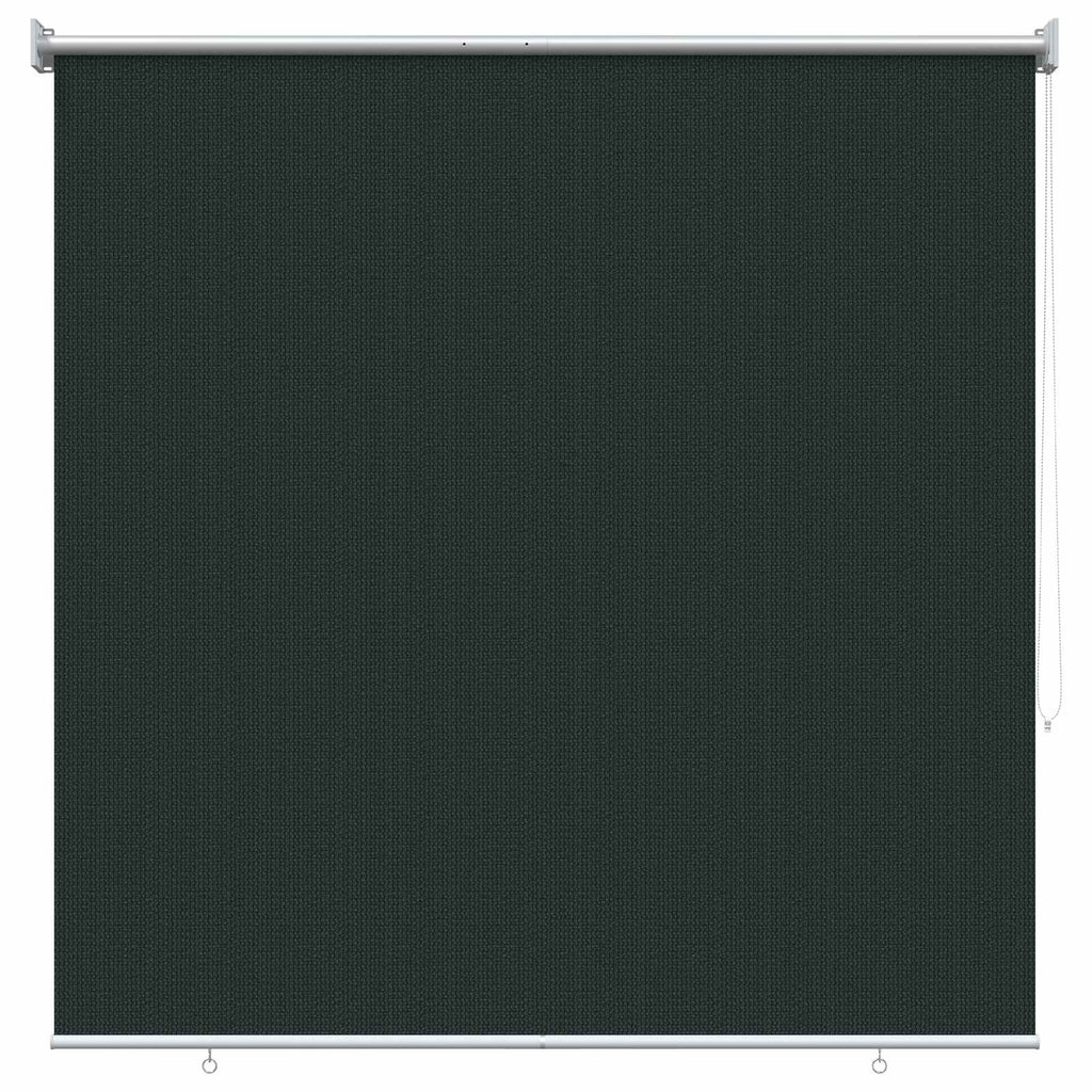 vidaXL Roleta zewnętrzna 90% blokada UV Ciemnozielony 160 x 140 cm