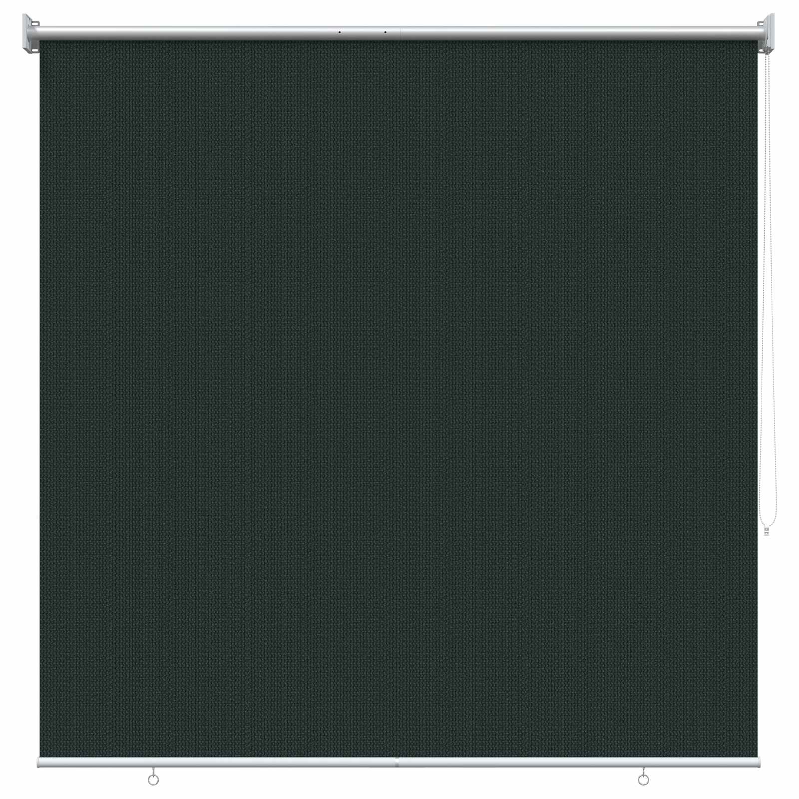 vidaXL Roleta zewnętrzna 90% blokada UV Ciemnozielony 160 x 140 cm