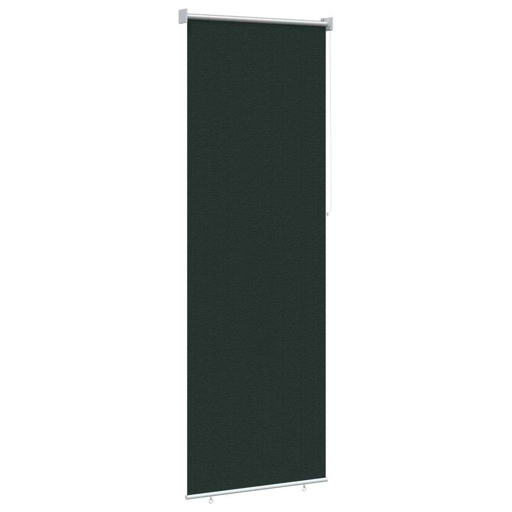 vidaXL Roleta zewnętrzna 90% blokada UV Ciemnozielony 80 x 230 cm HDPE