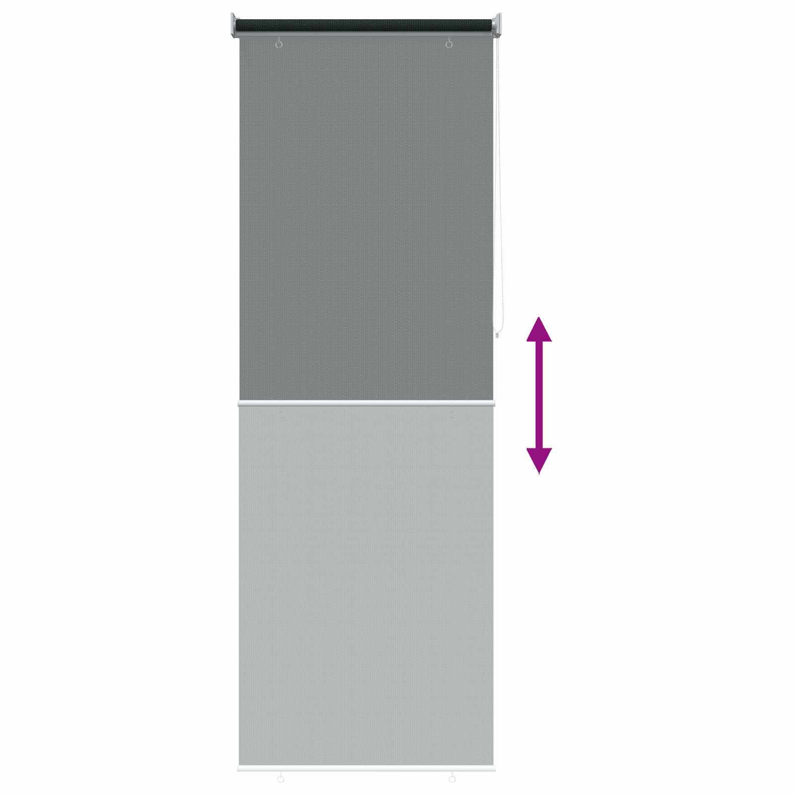 vidaXL Roleta zewnętrzna 90% blokada UV Ciemnozielony 80 x 230 cm HDPE
