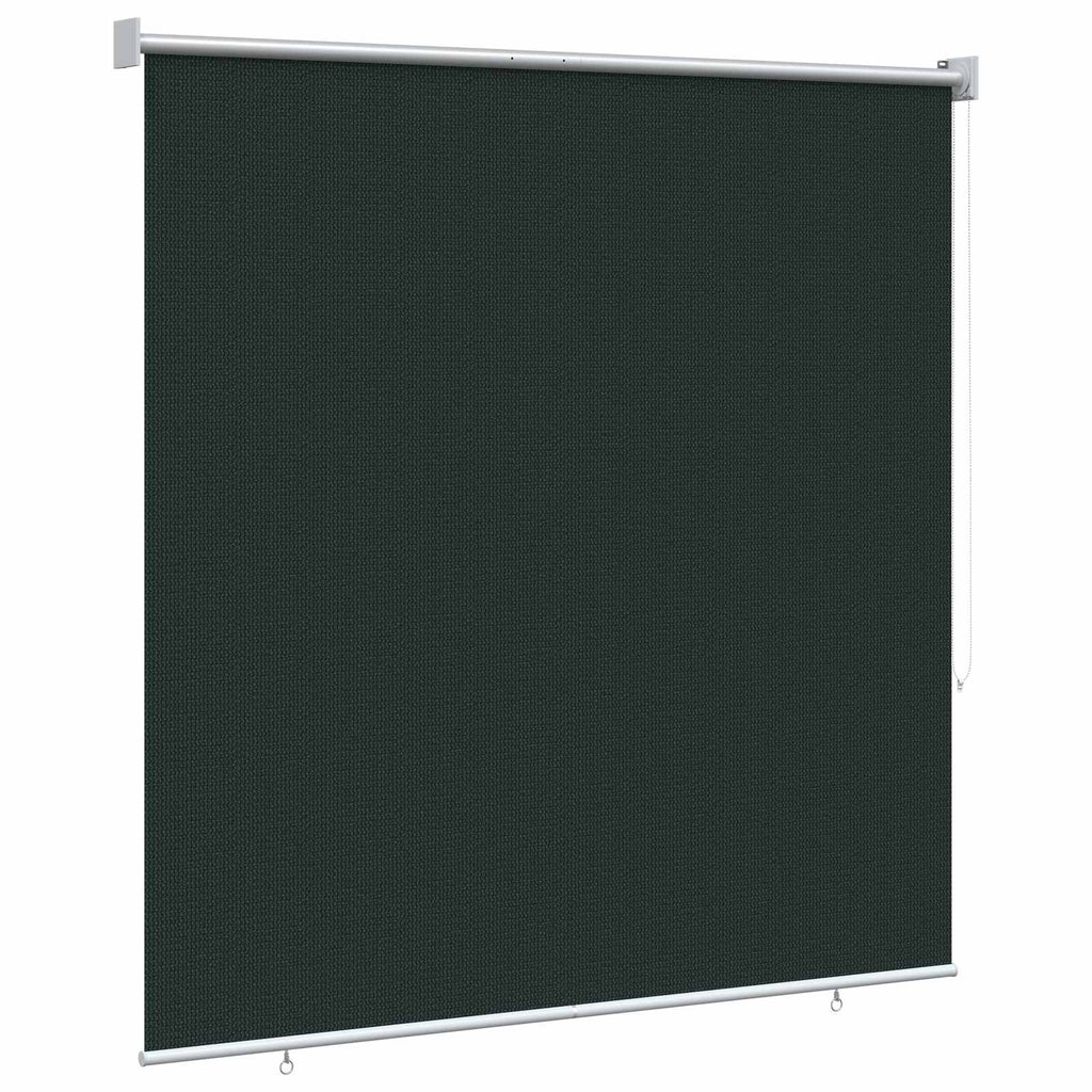 vidaXL Roleta zewnętrzna 90% blokada UV Ciemnozielony 160 x 230 cm