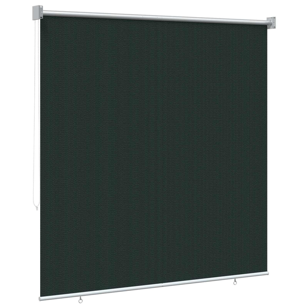 vidaXL Roleta zewnętrzna 90% blokada UV Ciemnozielony 160 x 230 cm