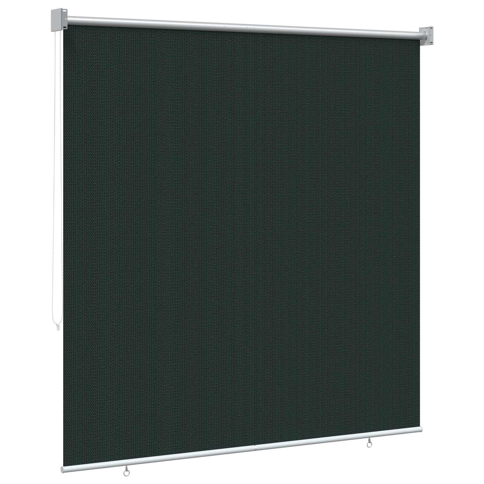 vidaXL Roleta zewnętrzna 90% blokada UV Ciemnozielony 160 x 230 cm