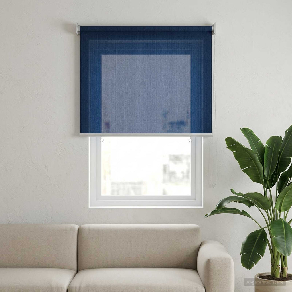 vidaXL Roleta zewnętrzna 90% blokada UV niebieski 80 x 140 cm HDPE