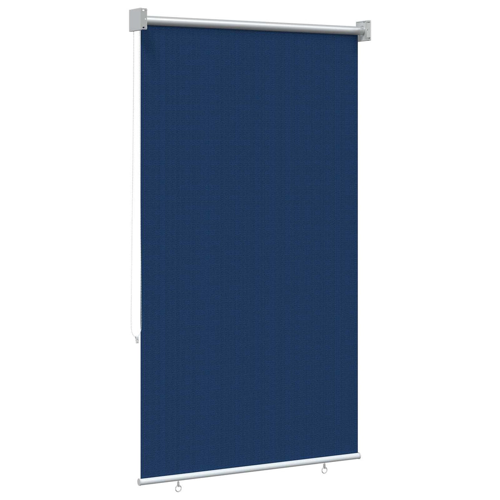 vidaXL Roleta zewnętrzna 90% blokada UV niebieski 80 x 140 cm HDPE
