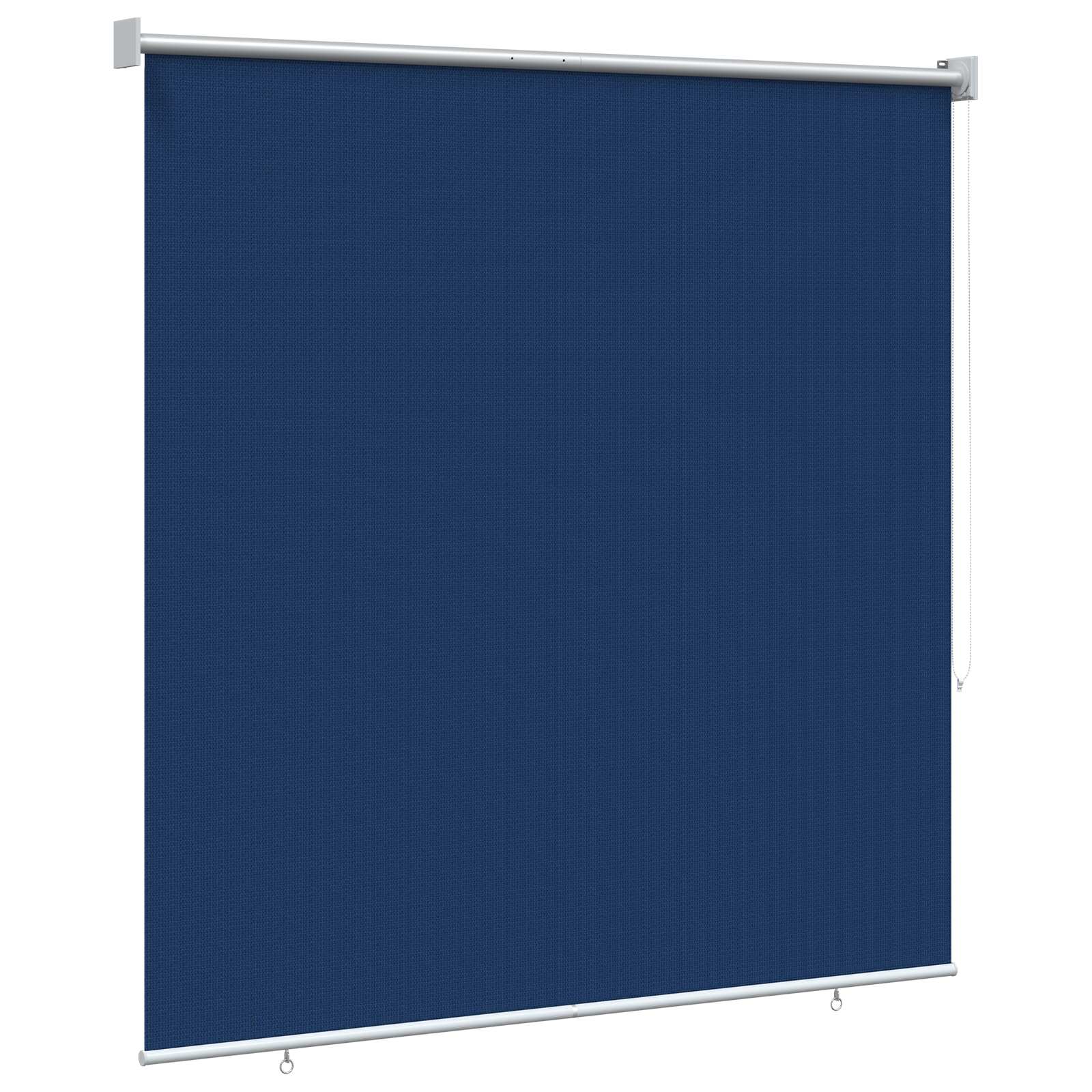 vidaXL Roleta zewnętrzna 90% blokada UV niebieski 140 x 140 cm HDPE