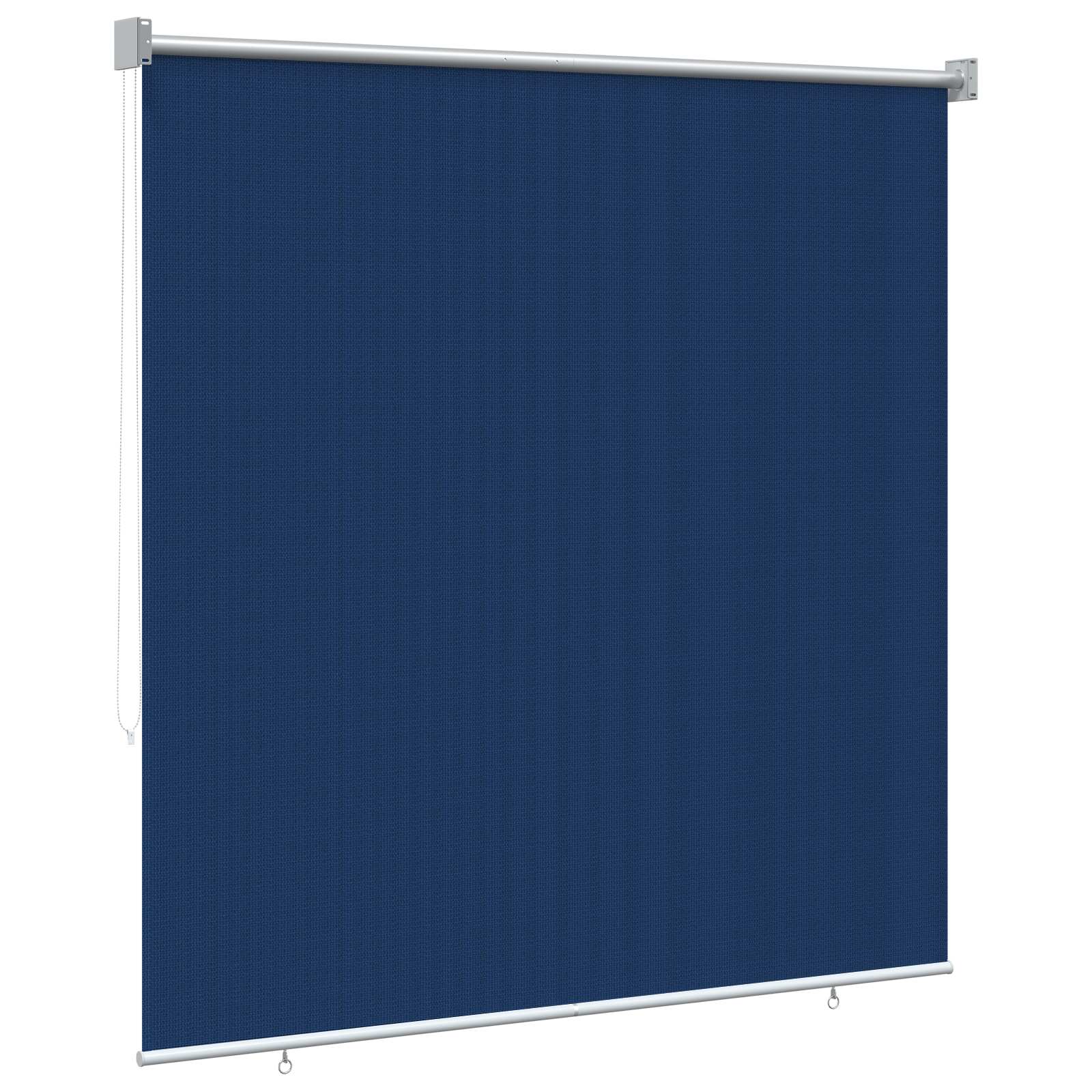 vidaXL Roleta zewnętrzna 90% blokada UV niebieski 140 x 140 cm HDPE