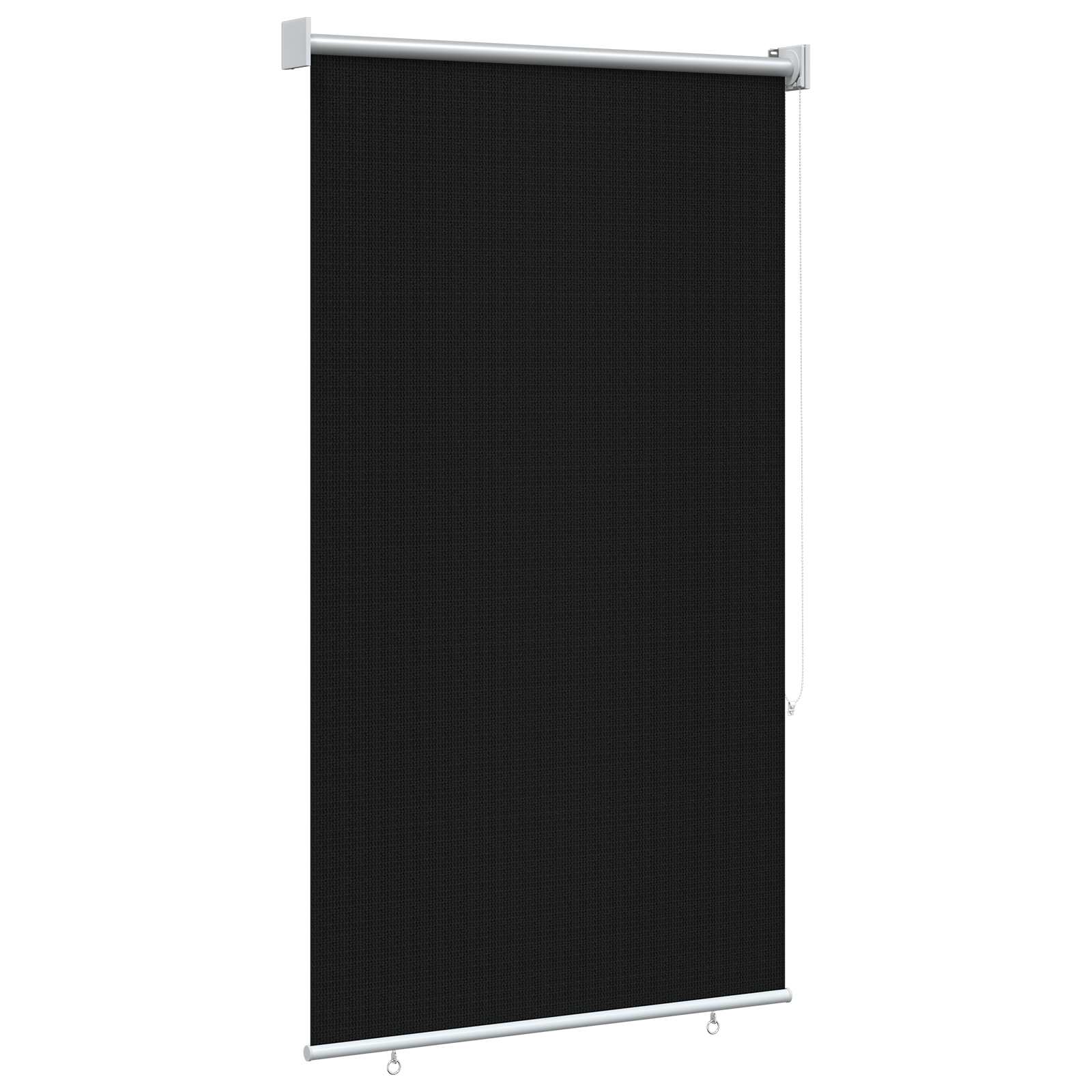 vidaXL Roleta zewnętrzna 90% blokada UV Czarny 80 x 140 cm HDPE