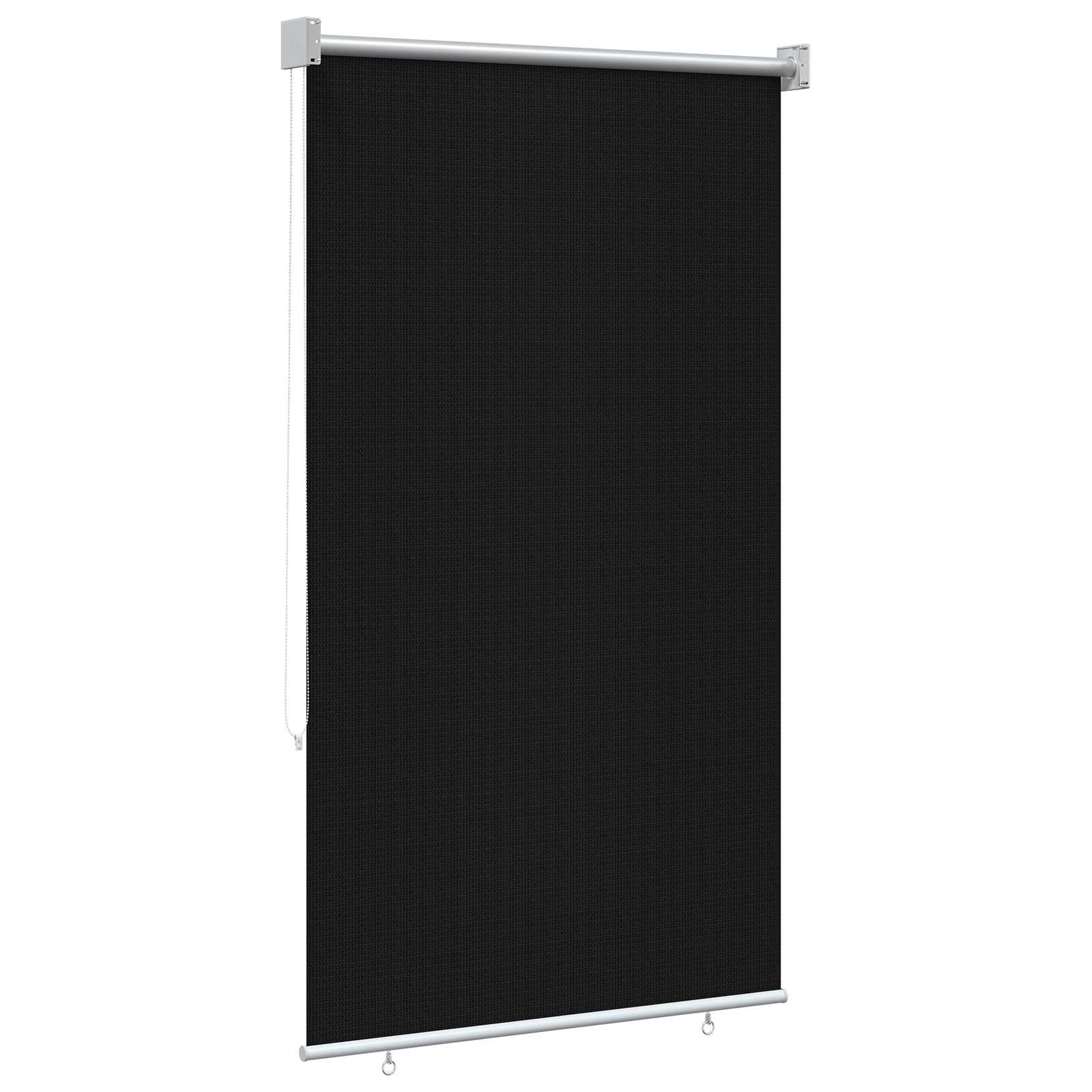 vidaXL Roleta zewnętrzna 90% blokada UV Czarny 80 x 140 cm HDPE
