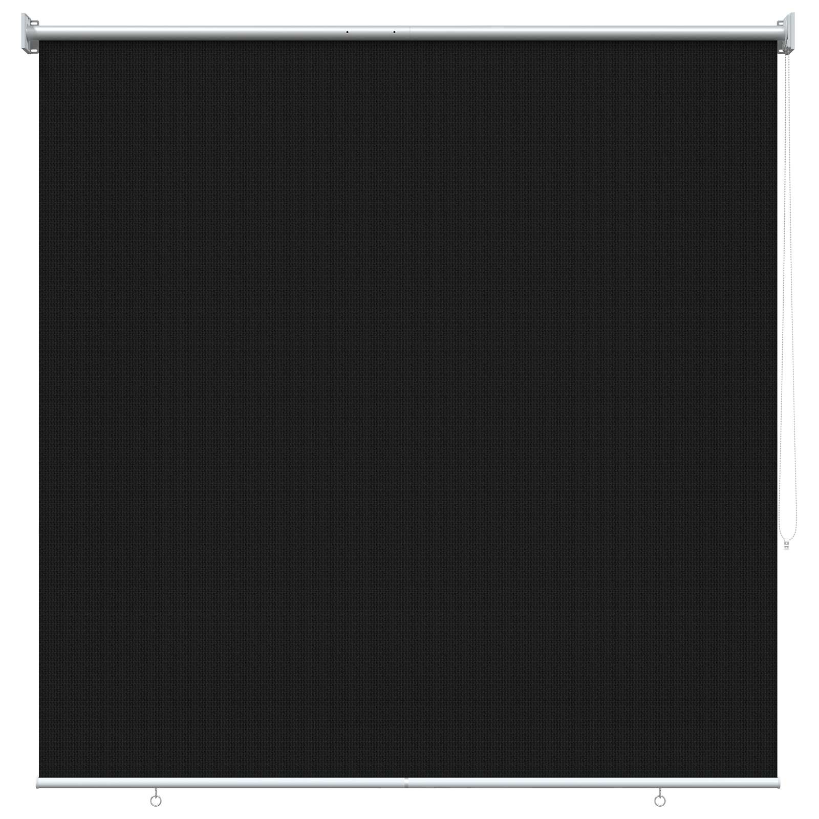 vidaXL Roleta zewnętrzna 90% blokada UV Czarny 140 x 140 cm HDPE
