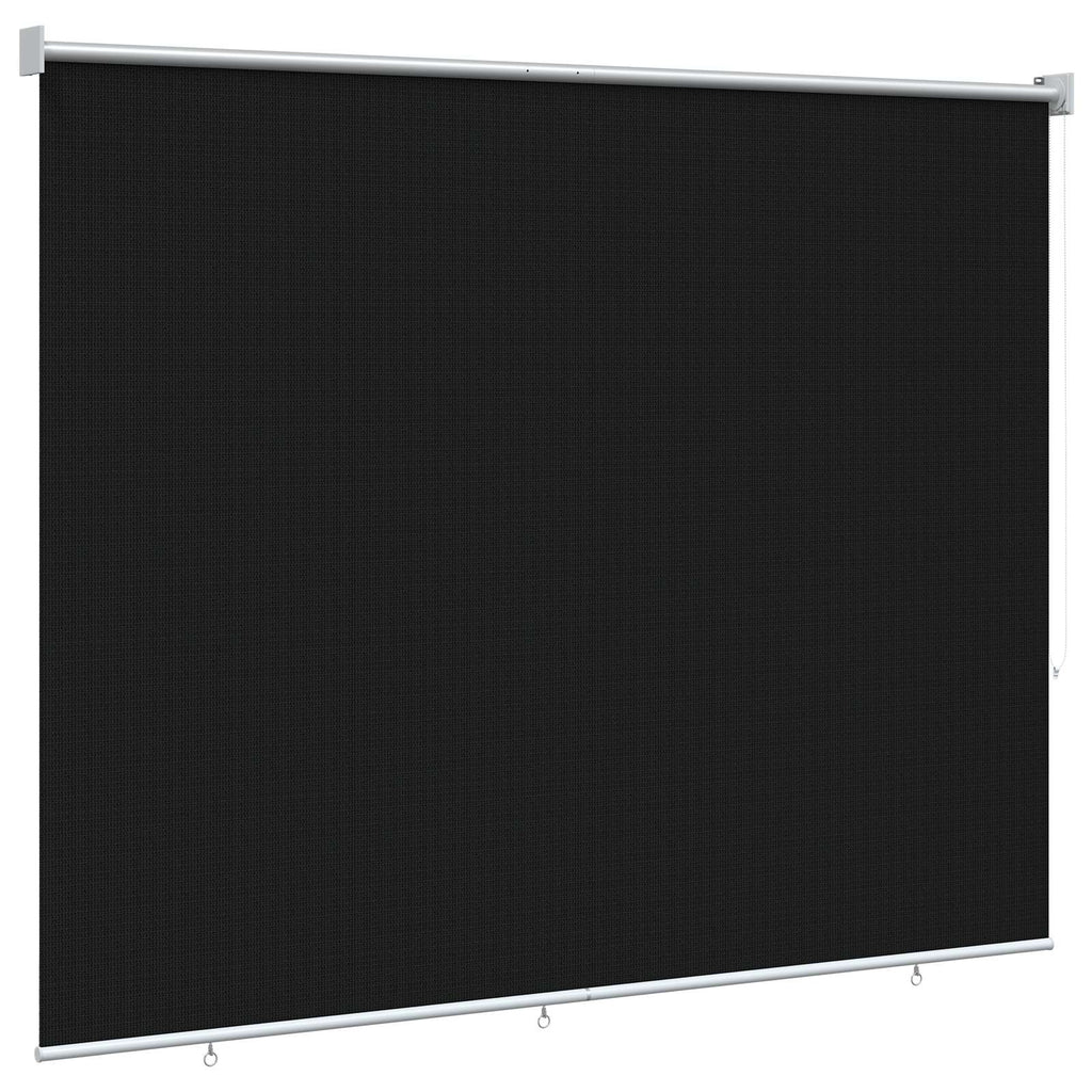 vidaXL Roleta zewnętrzna 90% blokada UV Czarny 200 x 140 cm HDPE