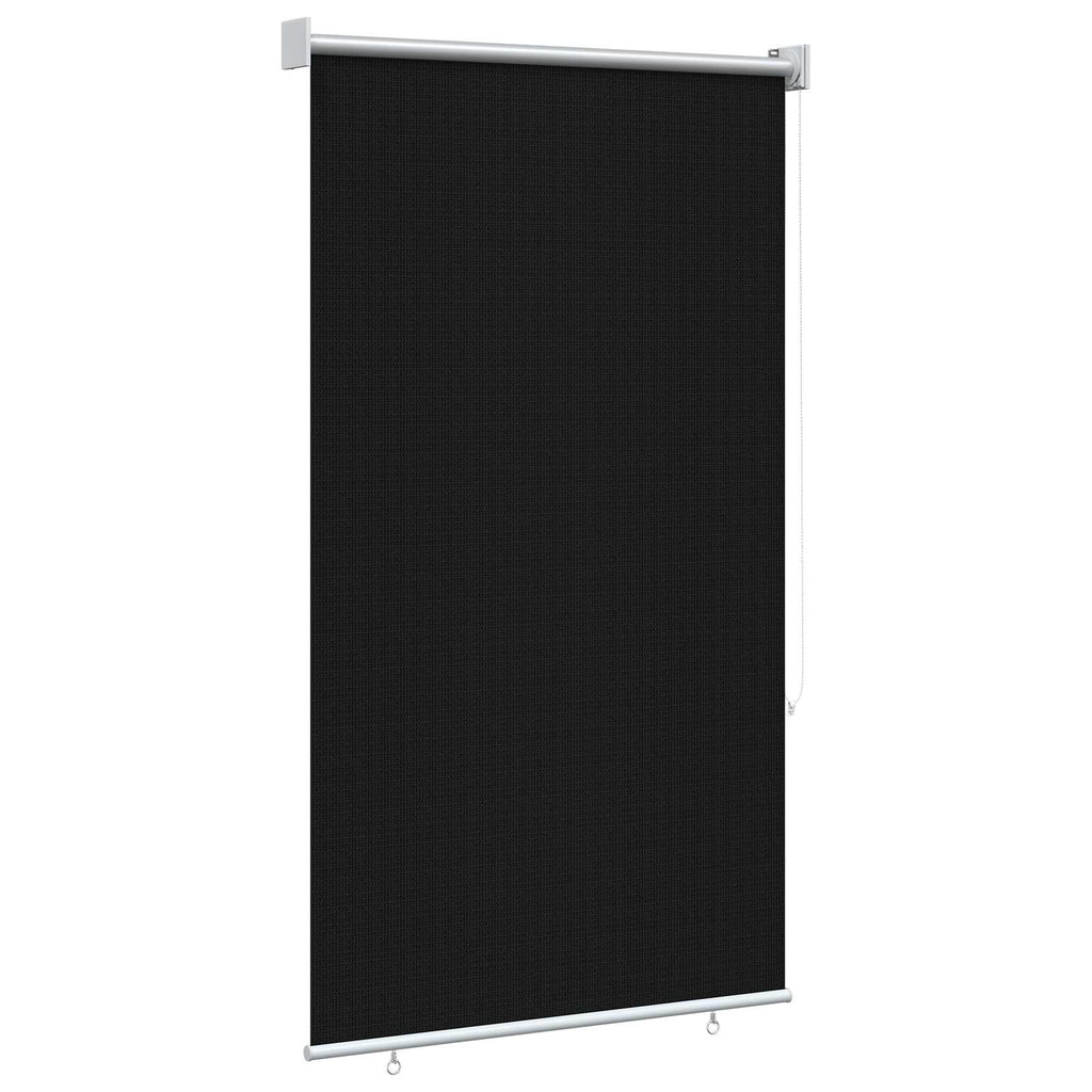 vidaXL Roleta zewnętrzna 90% blokada UV Czarny 80 x 230 cm HDPE