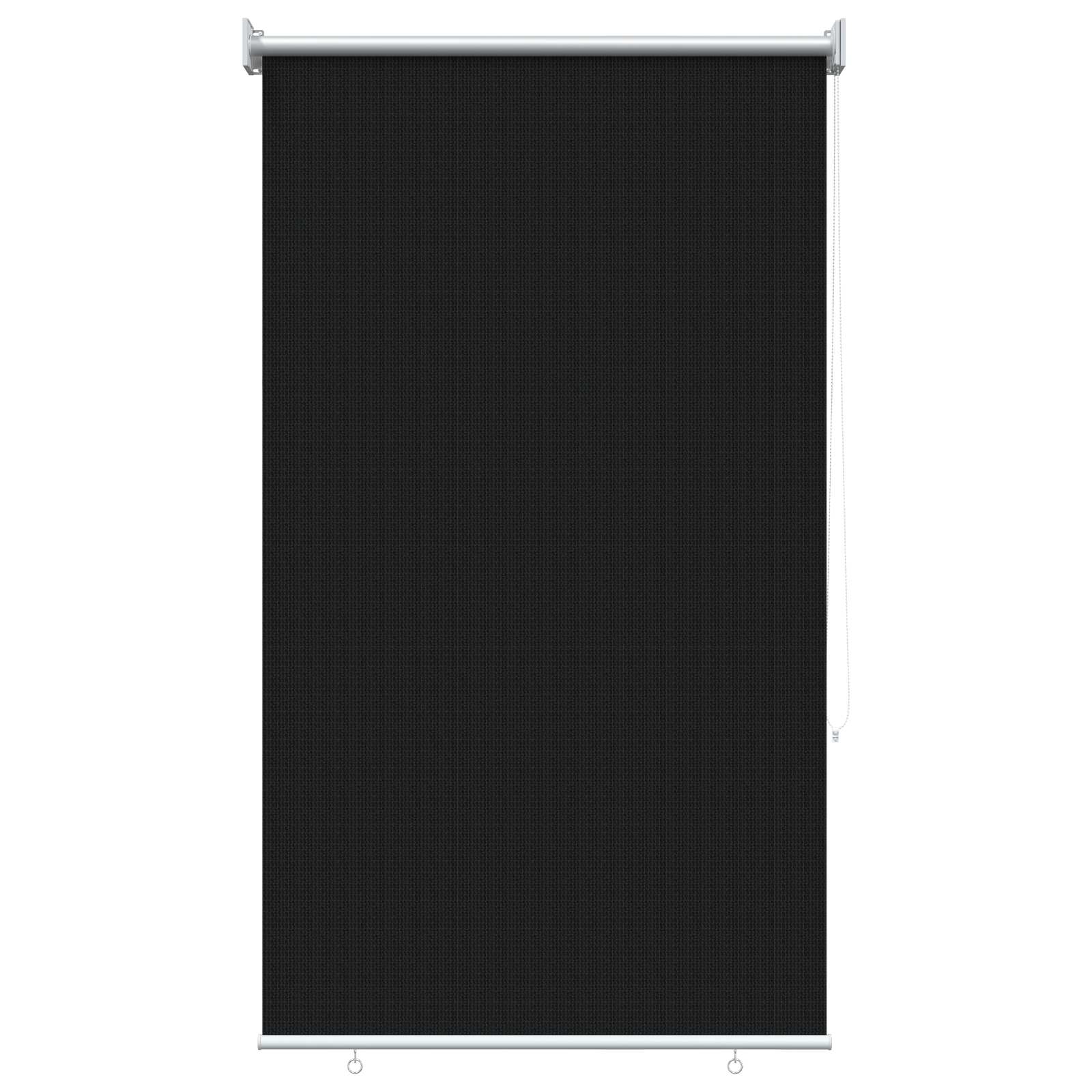 vidaXL Roleta zewnętrzna 90% blokada UV Czarny 80 x 230 cm HDPE