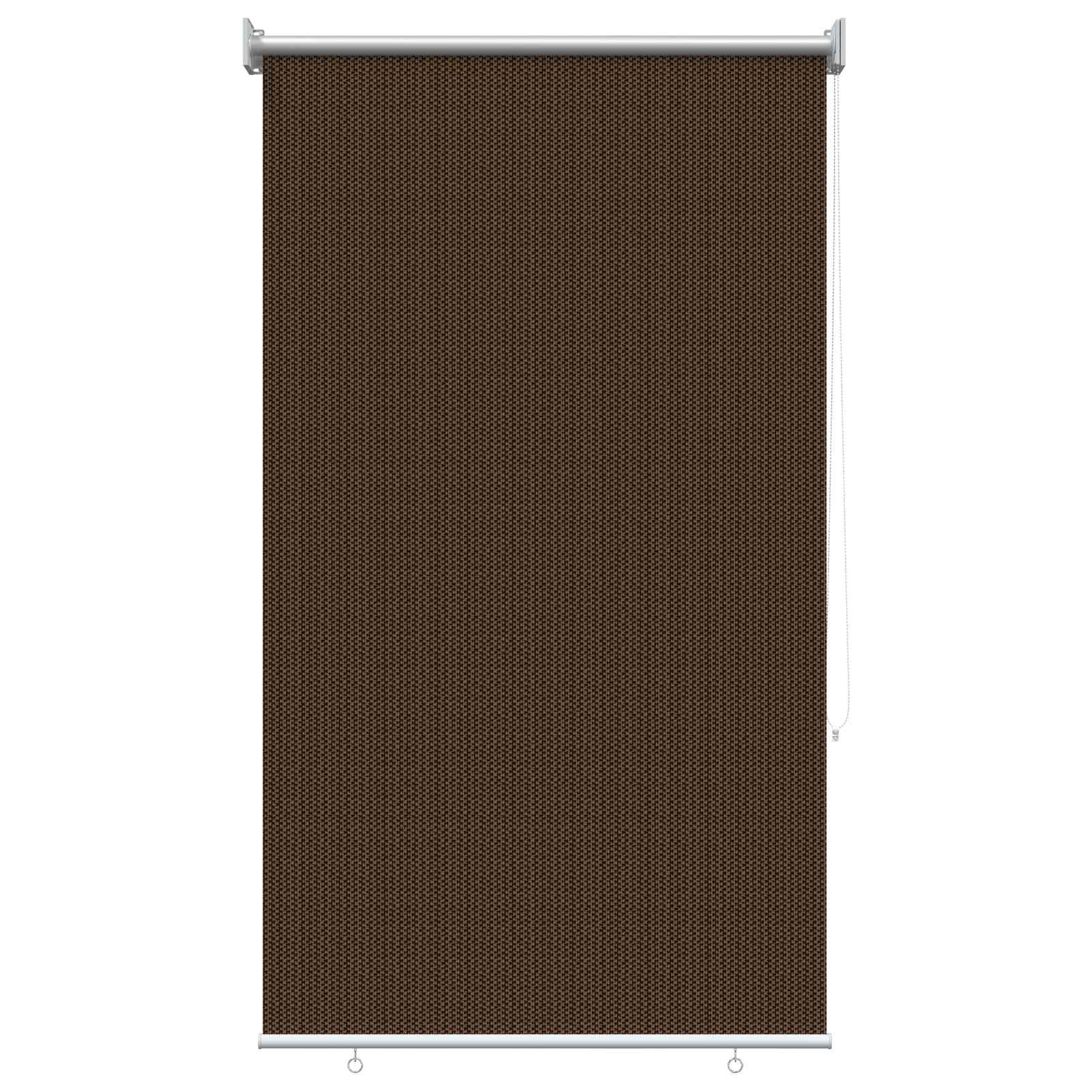 vidaXL Roleta zewnętrzna 90% blokada UV brązowy 60 x 140 cm HDPE