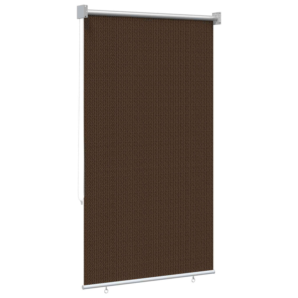 vidaXL Roleta zewnętrzna 90% blokada UV brązowy 80 x 140 cm HDPE