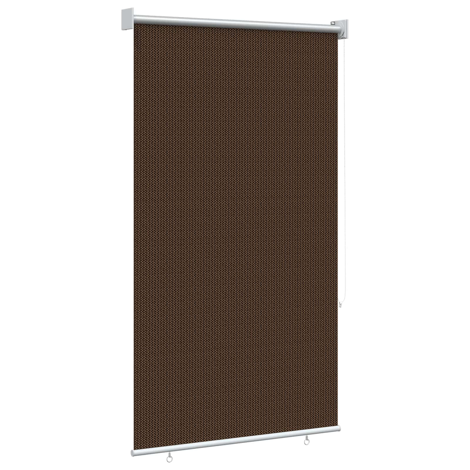 vidaXL Roleta zewnętrzna 90% blokada UV brązowy 80 x 230 cm HDPE