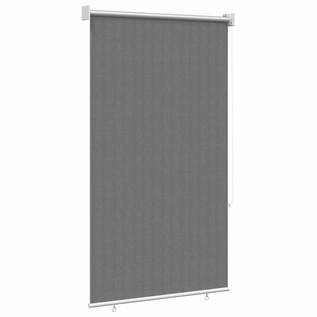 vidaXL Roleta zewnętrzna 90% blokada UV jasnoszary 80 x 140 cm HDPE