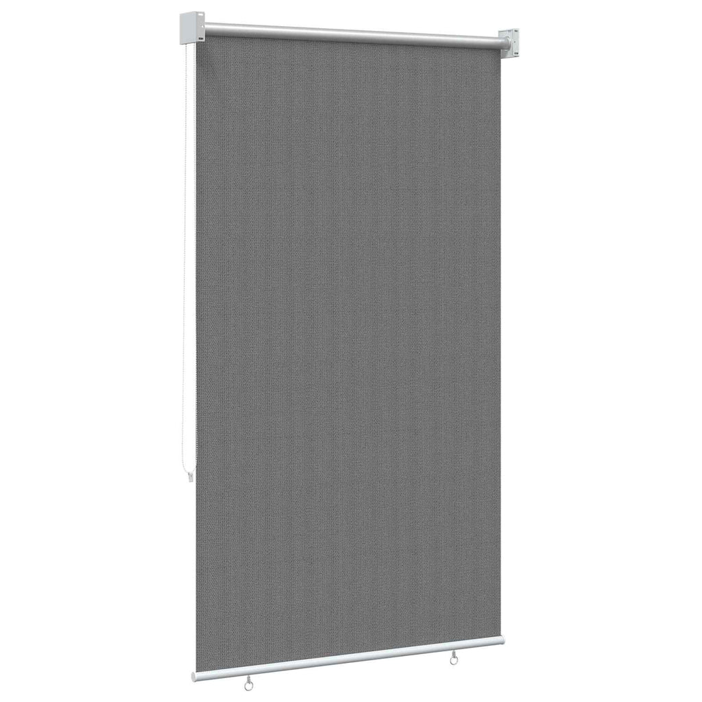 vidaXL Roleta zewnętrzna 90% blokada UV jasnoszary 80 x 140 cm HDPE