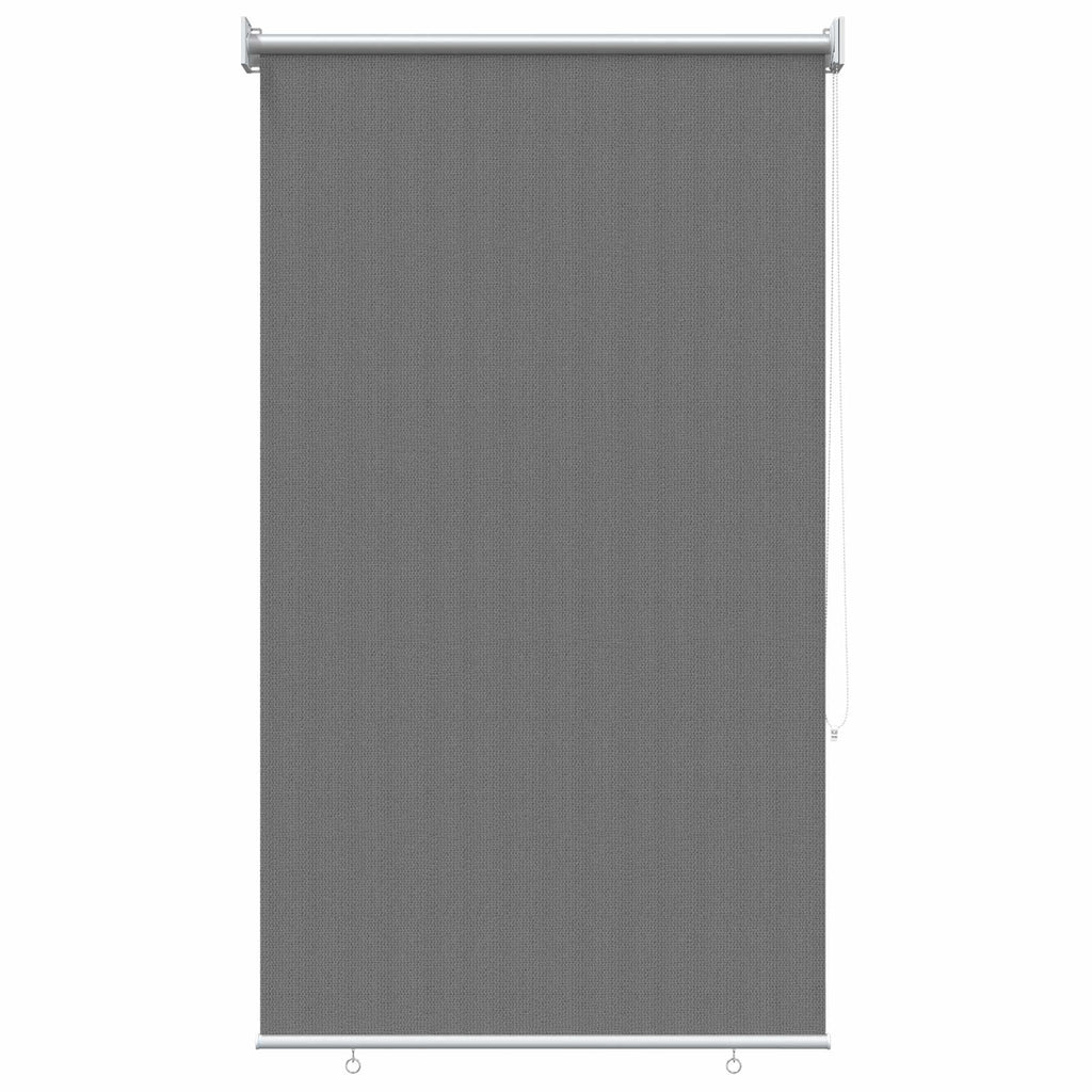 vidaXL Roleta zewnętrzna 90% blokada UV jasnoszary 80 x 140 cm HDPE