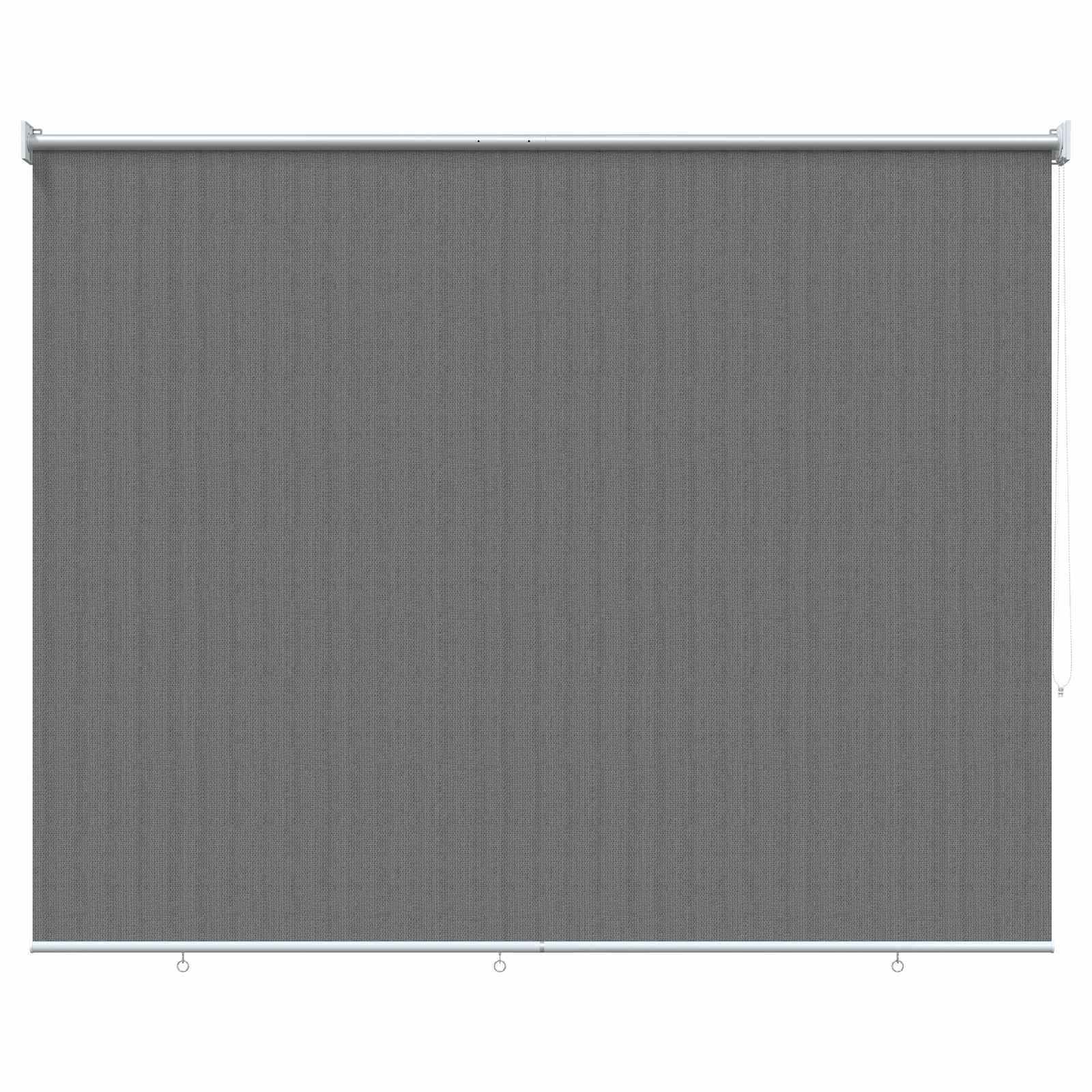vidaXL Roleta zewnętrzna 90% blokada UV jasnoszary 140 x 140 cm HDPE