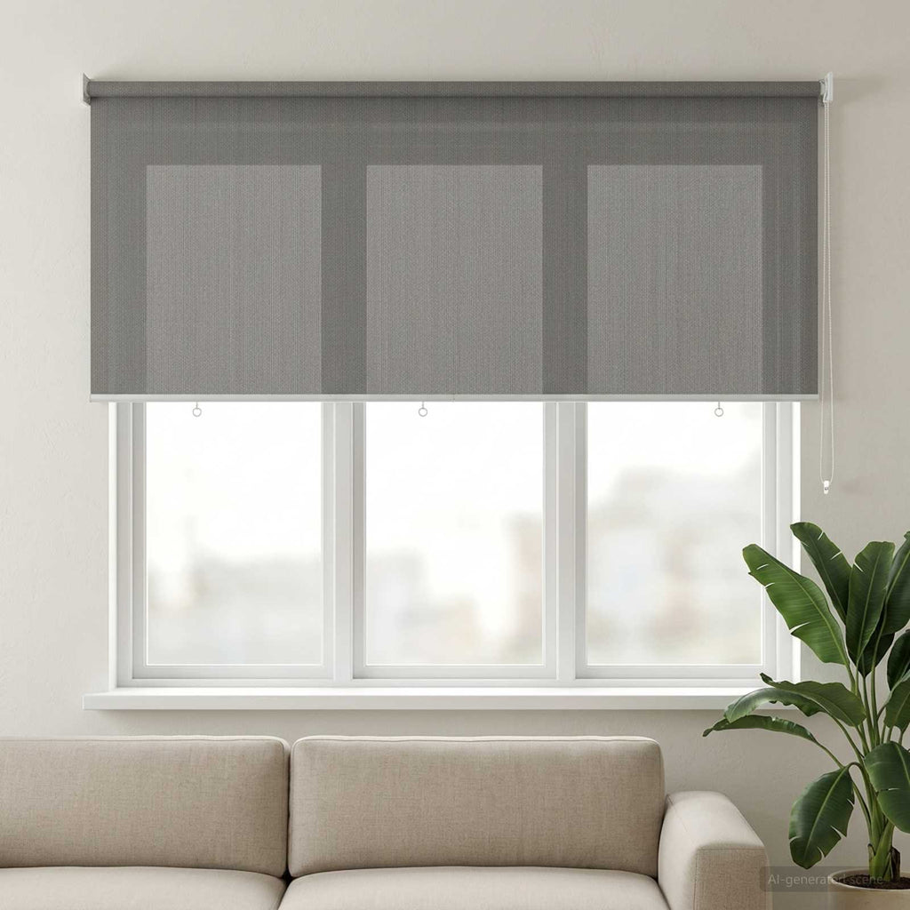 vidaXL Roleta zewnętrzna 90% blokada UV jasnoszary 180 x 140 cm HDPE